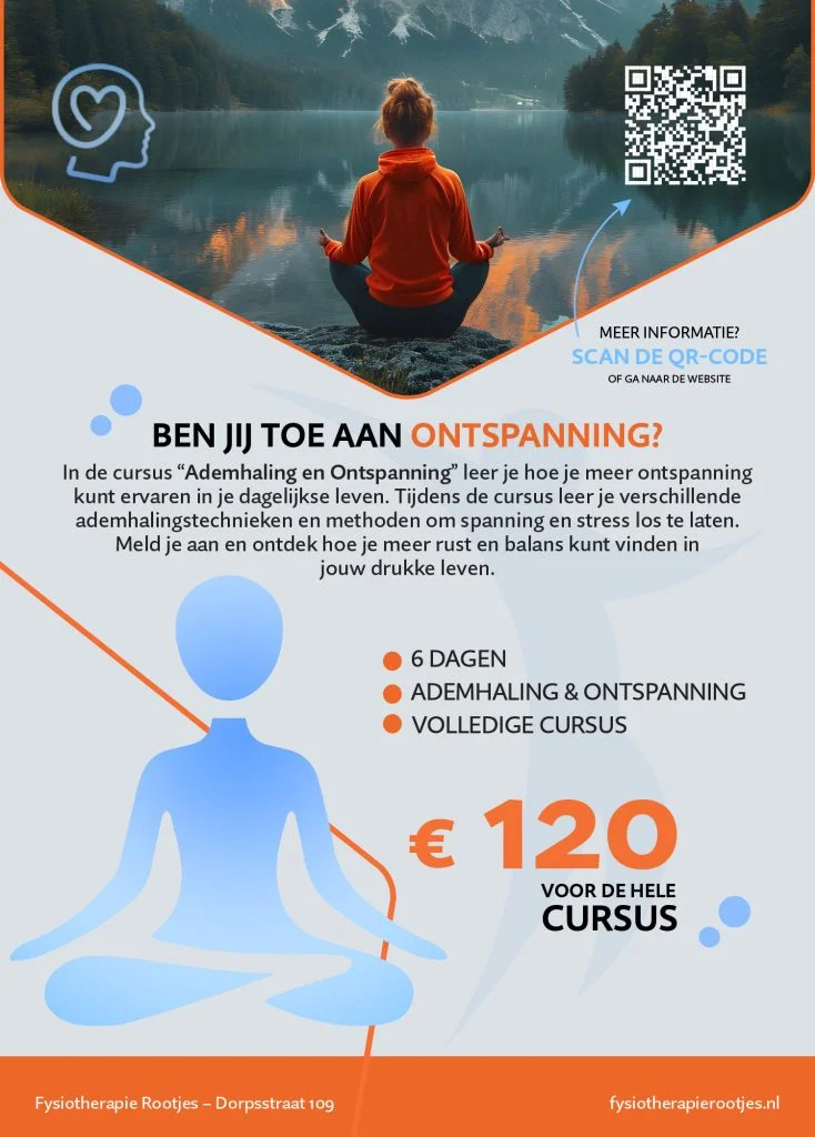 Flyer ademhaling ontspanning